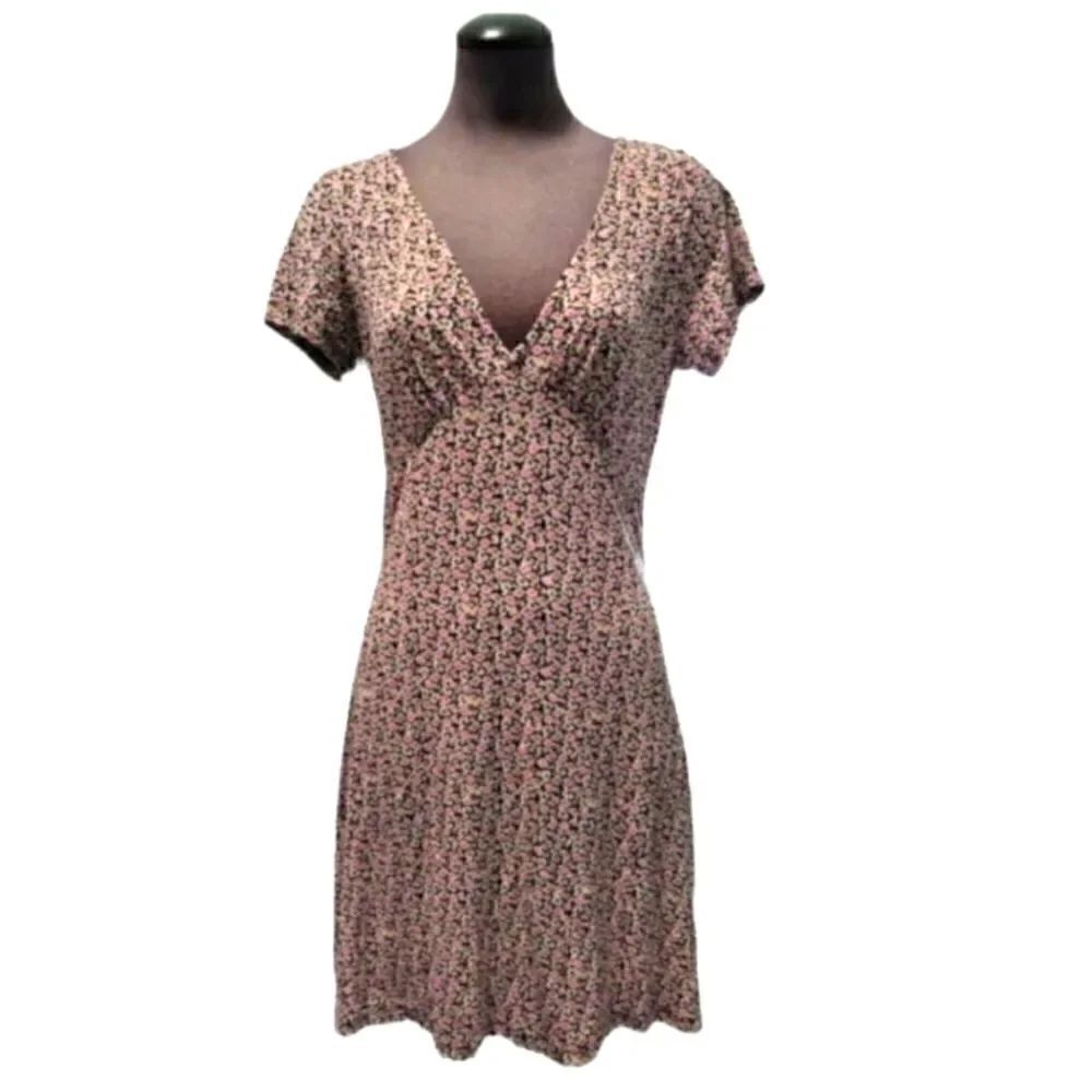 NWT ABOUND BLACK PEONY FLORAL SKATER DRESS SZ.M